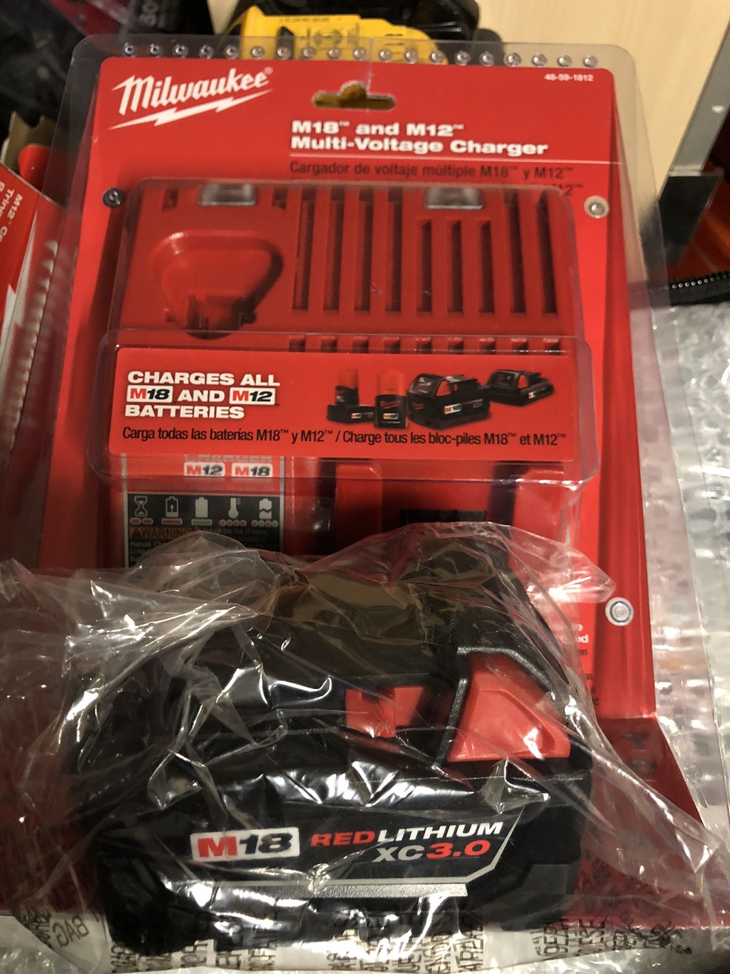 Milwaukee XC3.0 Battery And Charger 