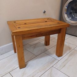 Rustic End Table ~ Coffee Table 19.5"H x 27.5"W  19.5"D