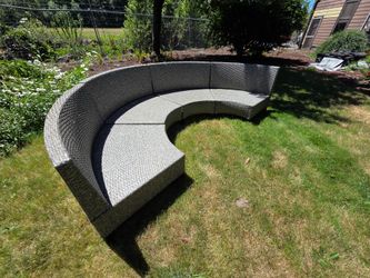 Patio set with fire pit