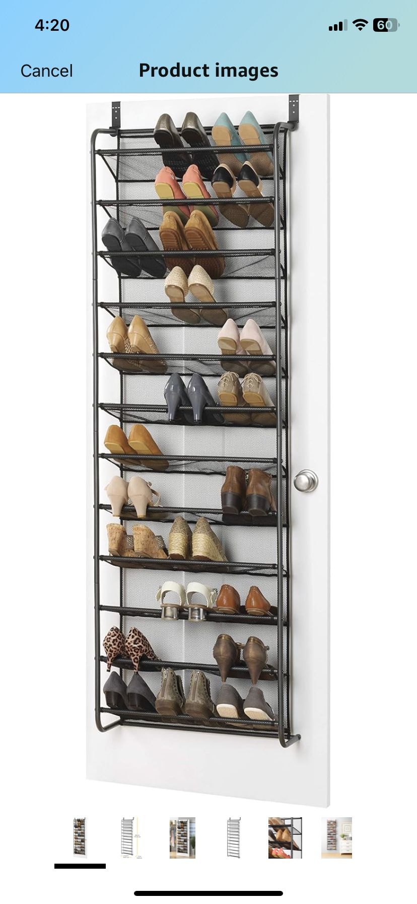 New! OverThe Door Shoe Rack