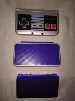 Nintendo Gameboys 3DS NES & Midnight purple