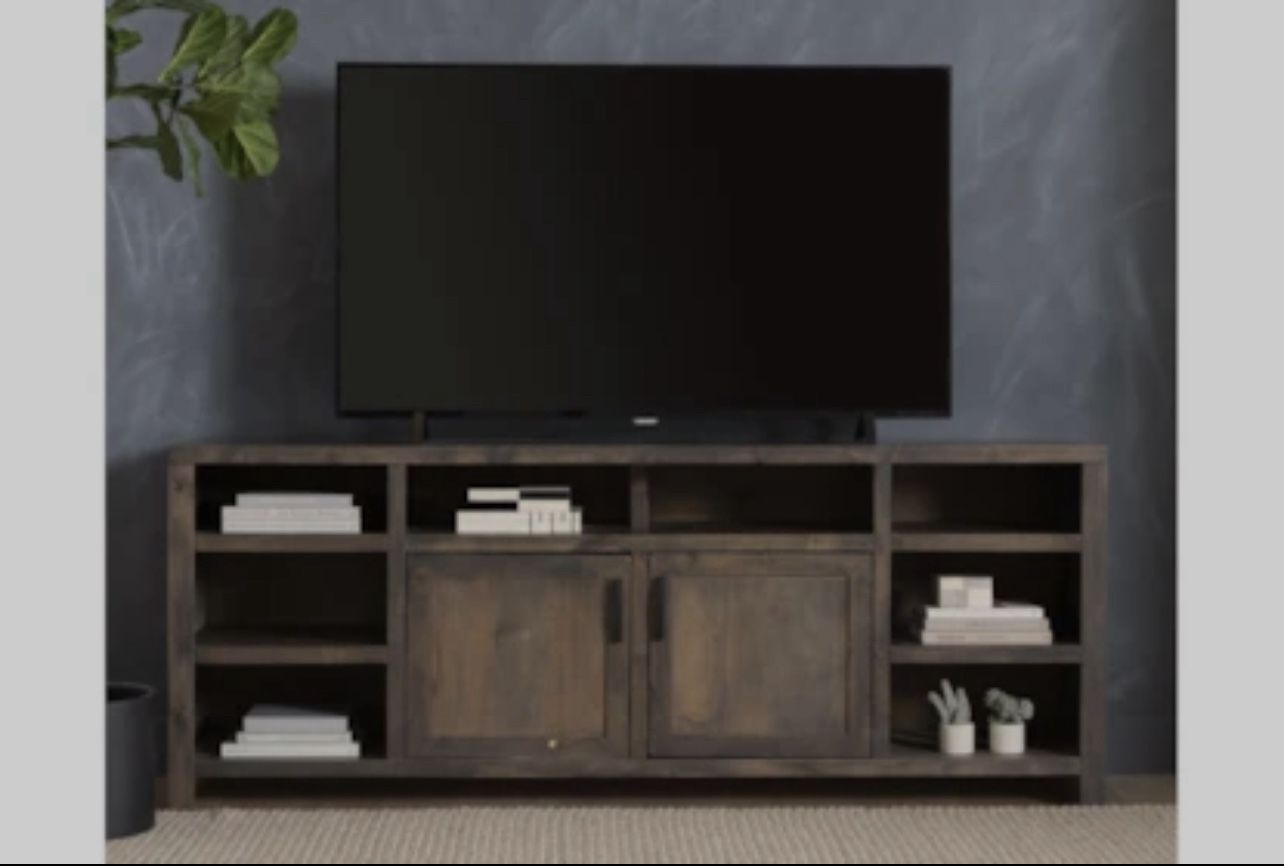 Ducar Brown 74" Rustic Wood TV Stand