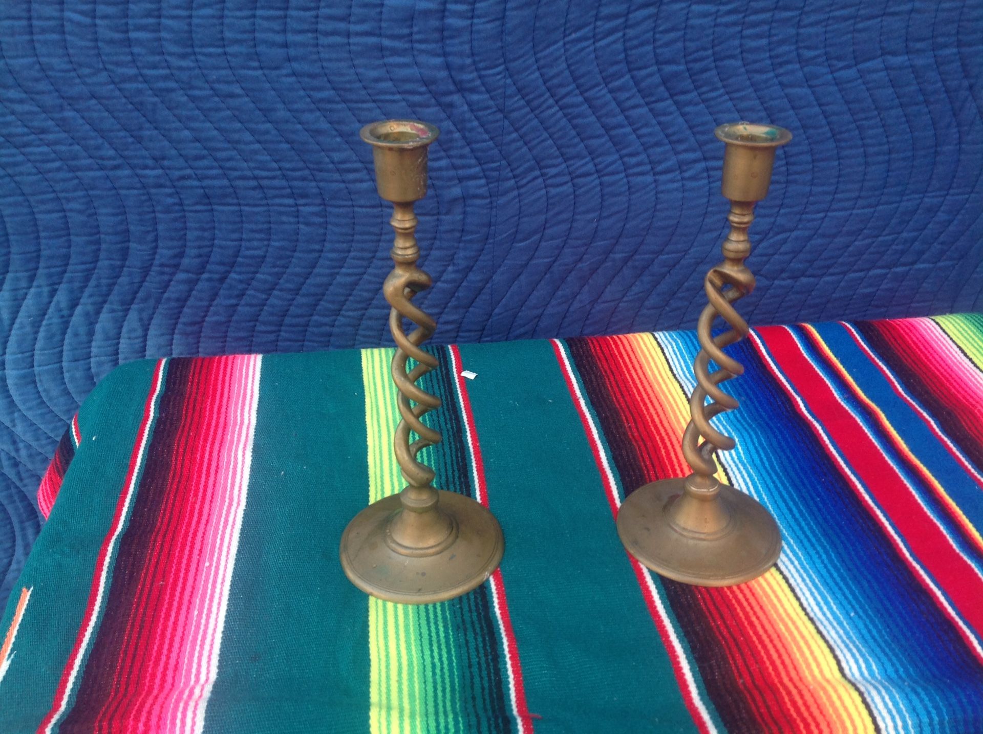 Brass candelabra