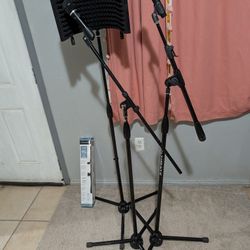 Microphone Stands With Extras