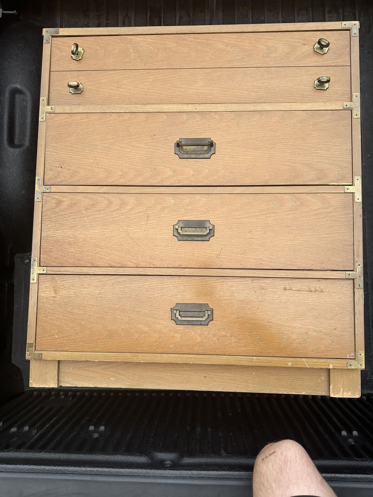 Mid Century Modern Campaigner Styler Dresser Basset Furniture