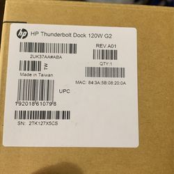 HP Thunderbolt docking Station. 