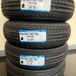 st225/75/15 10pr for trail New Tires Set Of 4 Tires triangle Installed And Balanced Set De 4 Llantas Nuevas Instaladas Y Balanceadas
