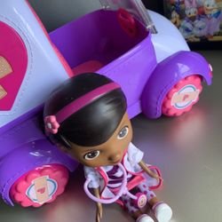 Doc Mcstuffins Doll  Plus Ambulance 