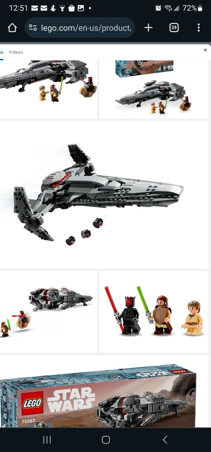 Lego # 75383 Darth Maul’s Sith Infiltrator Pre-sale