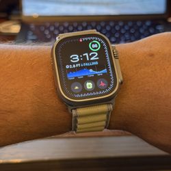 APPLE WATCH ULTRA 2 | Natural With Olive Alpine Loop Band