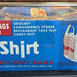 1000 T-shirt Bags NIB $15 EA