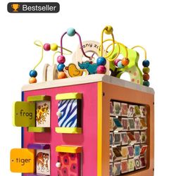 B. Toy Wooden Activity Cube 