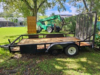 Tandem Axle Utility Trailer with Ramp Gate