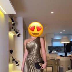 Gold Metallic Dress 