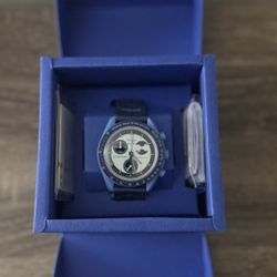 Blue Omega Watch 