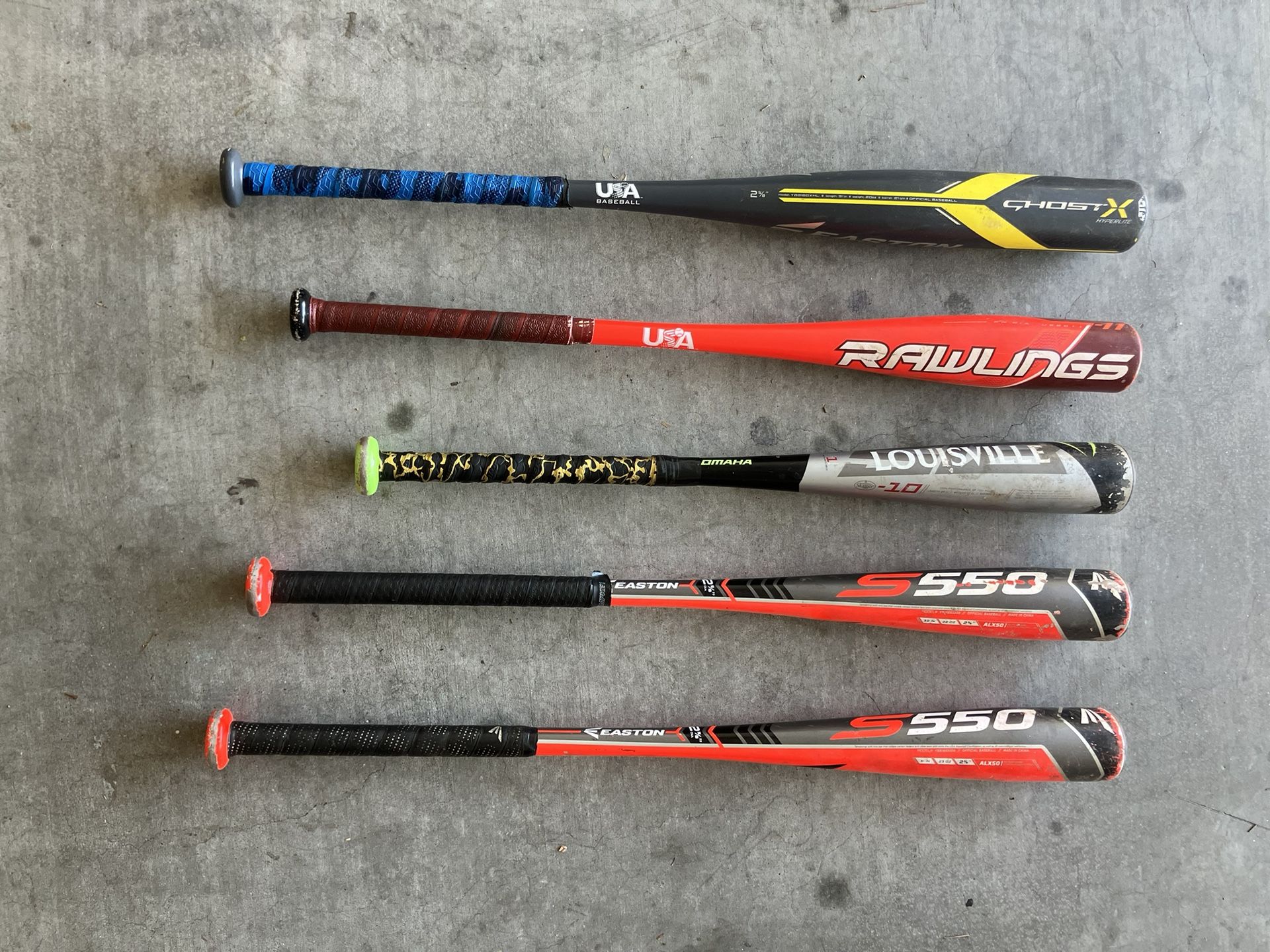 Baseball Bat Lot For Sale