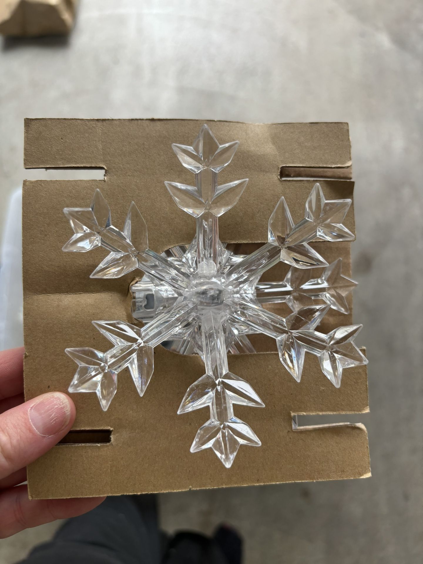 Solar panel Snowflake Lights