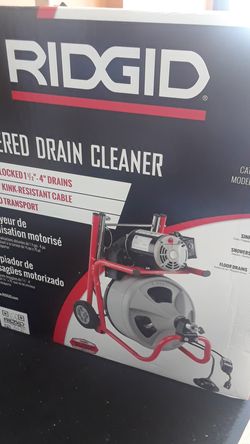 Ridgid POWER drain cleaner.