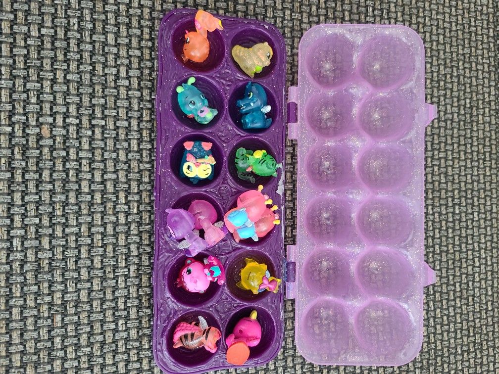 Hatchimals CollEGGtibles 12 Pack Egg Carton Opened