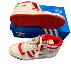 Adidas Forum Mid Size 10 Color White/Red