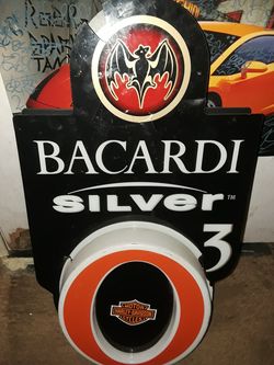 Bacardi silver 3 light