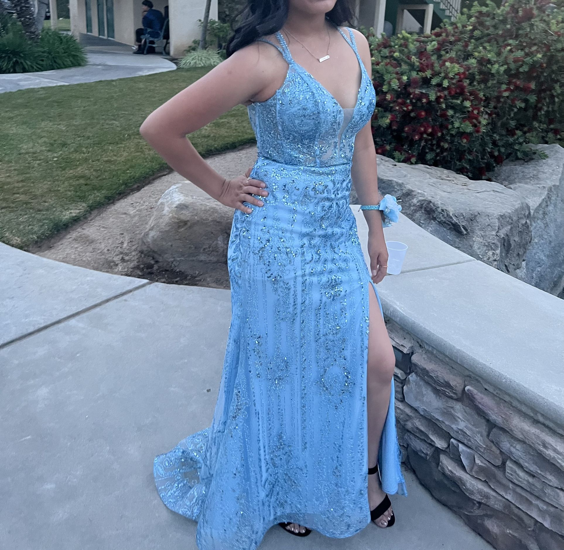 Light Blue Prom Dress 