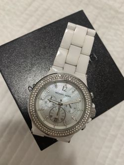 White ceramic Michael Kors watch