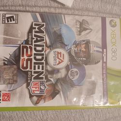 XBOX 360 MADDEN 25 1(contact info removed)