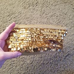 Gold Cosmetic Bag