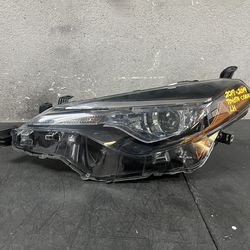 2017-2018-2019 TOYOTA COROLLA LE LEFT HEADLIGHT OEM USED #9336