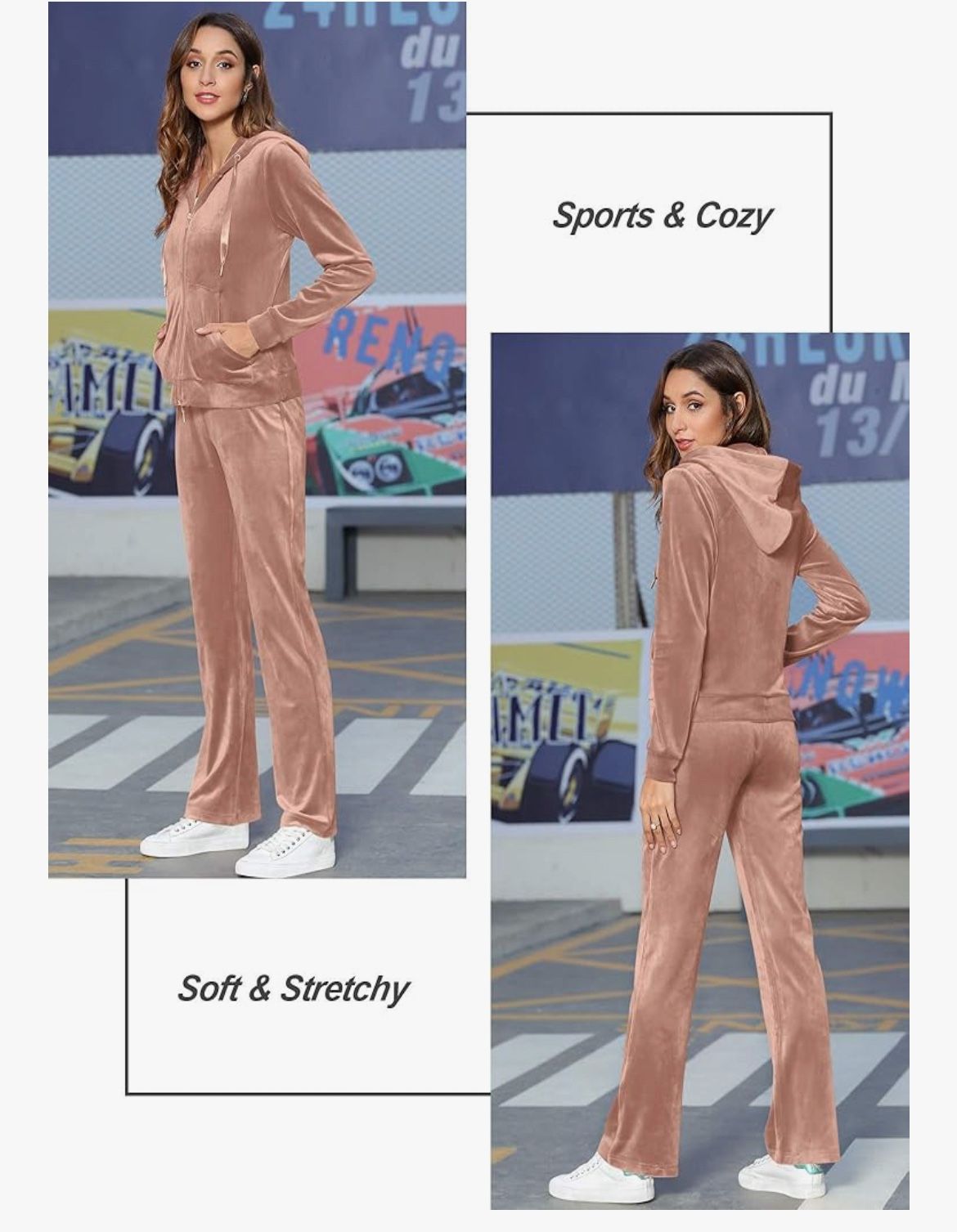 Velour Leggings Jump Suit