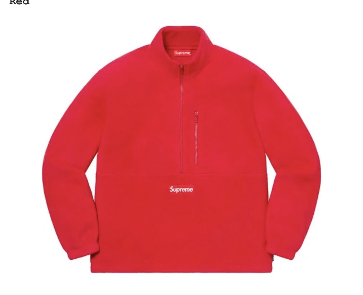 Supreme Polartec Half Zip Pullover (Size Medium)