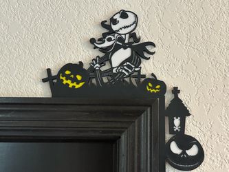 Nightmare Before Christmas Jack & Zero Door Corner Decor