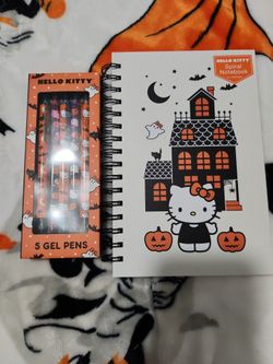 Hello Kitty Notebook and Pens