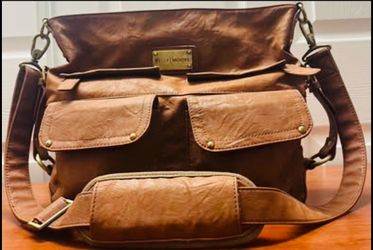 Kelly Moore Leather Camera Bag w/ Insert DSLR Photography Purse