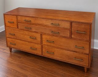 New Mid Century Modern 8 Drawer Storage Dresser Sideboard Buffet Credenza