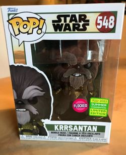 Funko POP! Star Wars Krrsantan Flocked Figure #(contact info removed) Shared Con Sticker