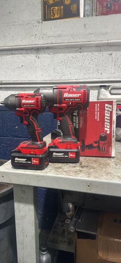 Bauer 20v impact wrenches+heat gun