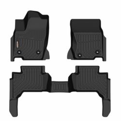 Binmotor-All Weather Car Floor Mats for 2024 2025 Toyota Landcruiser (Only 250 Model) / for Lexus GX550 5-Seat with Cool Box 2024-2026, TPE Rubber Lin