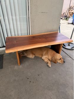 Wooden bench