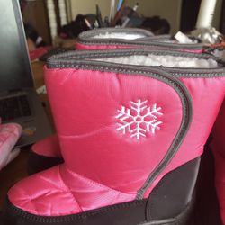 Pink Girls Snow Boots 13 & 10