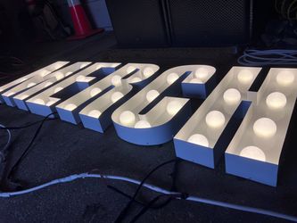 L.E.D. Sign MERCH (commercial store sign, event sign, indoor/outdoor sign)