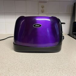 Purple Oster 2-Slice Toaster 