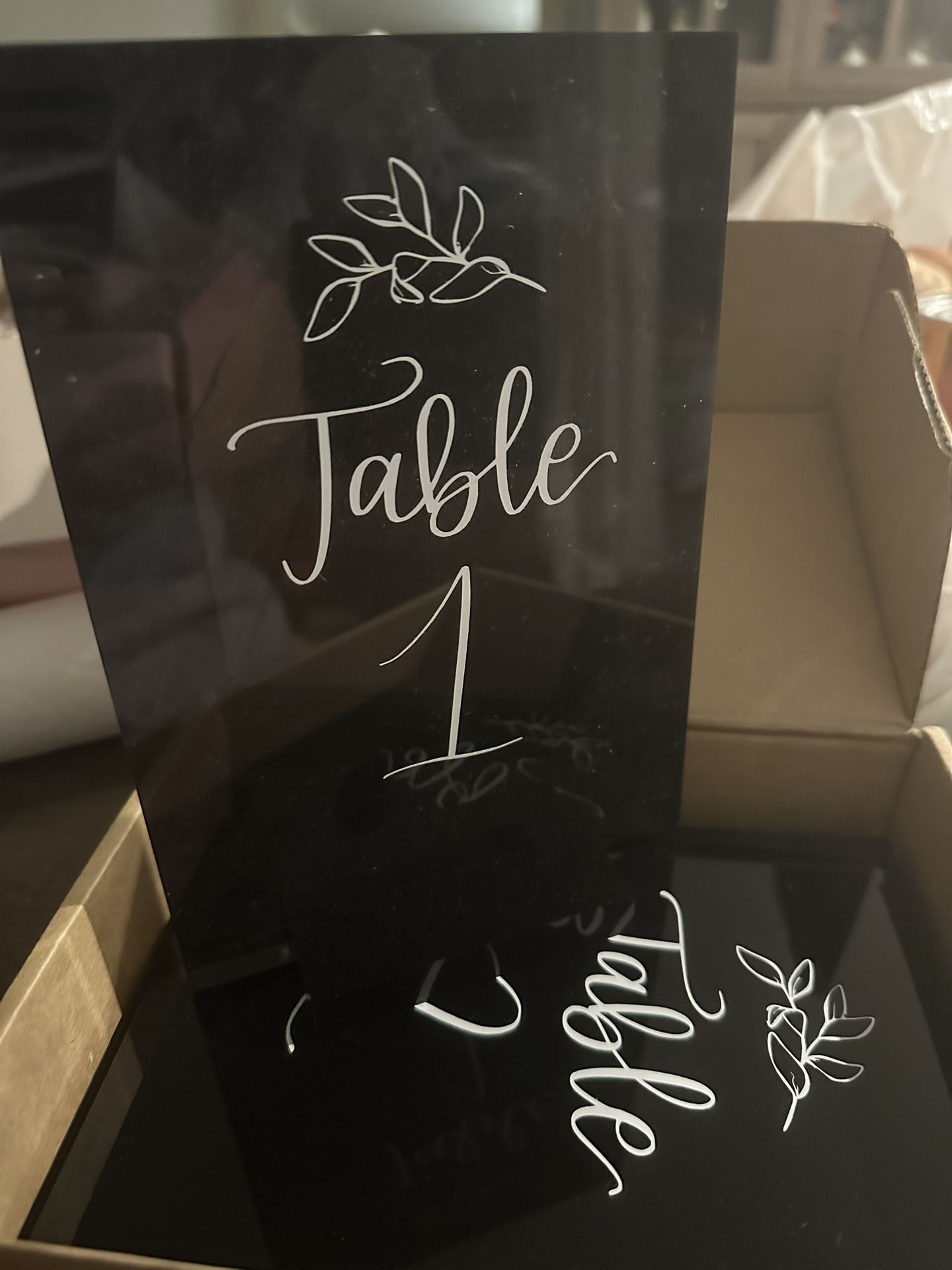 Table Numbers for Weddings