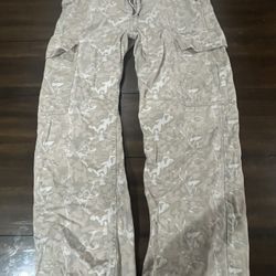 Tan And Cream Camo Pants