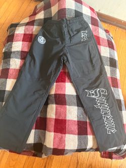 Dark Gray Graphic Track Pants