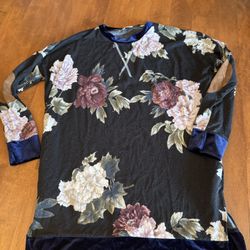 Woman’s Egy  Elbow Patch Floral Dress Shipping Available 