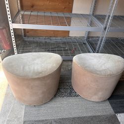 Vintage IKEA Swivel Ottomans