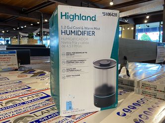 HIGHLAND 1.2 Gallon Cool & Warm Mist Humidifier