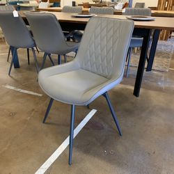 Grey Swivel Dining Chair
